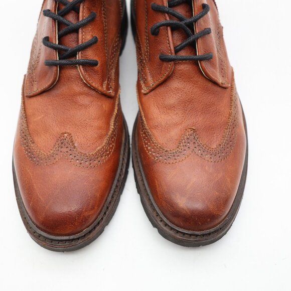 Frye James Lug Wingtip Leather Lace up Chukka Boots Men's Size 10 D Brown Ankle - Picture 12 of 12